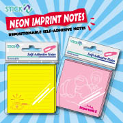 Neon Imprint Notes -- Repositionable self-adhesive notes (Neon Impressum Hinweise - Repositionable self-adhesive notes)