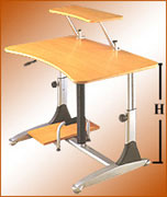 Pneumatic Computer Desk (Pneumatische Computertisch)