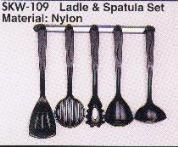 Ladle & Spatula Set (nylon materia (Ковш & Лопатка Set (нейлон Materia)