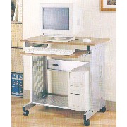 COMPUTER DESK / METAL SHELF