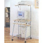 COMPUTER DESK/METAL SHELF (ORDINATEUR DE BUREAU / Tablette)