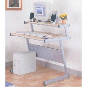 COMPUTER DESK/METAL SHELF (COMPUTER DESK/METAL SHELF)