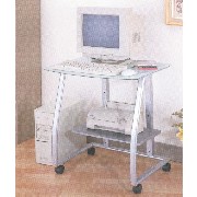 COMPUTER DESK/METAL SHELF (ORDINATEUR DE BUREAU / Tablette)
