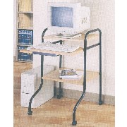 COMPUTER DESK/METAL SHELF (COMPUTER DESK/METAL SHELF)