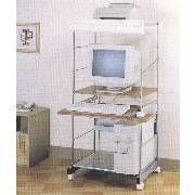 COMPUTER DESK/METAL SHELF (Компьютерный стол / металлической полкой)