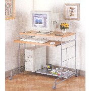 COMPUTER DESK/METAL SHELF (COMPUTER DESK/METAL SHELF)