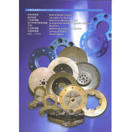 brake discs, drums, rotors, pumps, brackets, flywheels etc. (Bremsscheiben, Trommeln, Rotoren, Pumpen, Klammern, Schwungräder usw.)