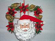 13`` B/O LIGHT CONTROLLED SANTA WREATH (13``B / O-Controlled-Light SANTA WREATH)