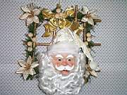 13`` B/O LIGHT CONTROLLED SANTA WREATH (13``B / O-Controlled-Light SANTA WREATH)