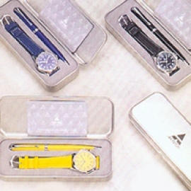 Pen and Watch set (Plume et montre sertie)