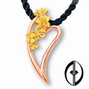 Blumen-Rede - 14K ROSE GOLD PENDANT (Blumen-Rede - 14K ROSE GOLD PENDANT)