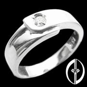 HAND-IN-HAND - 0.1Ct. DIAMOND & 18K WHITE GOLD RING ( FOR LADY ) (Рук HAND - 0.1Ct. DIAMOND & WHITE 18K Золотое кольцо (для дам))