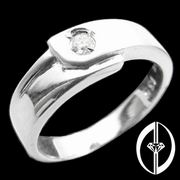 HAND IN HAND - 0.1Ct. DIAMOND & 18K WHITE GOLD RING (FOR LADY) (HAND IN HAND - 0.1Ct. DIAMOND & 18K WHITE GOLD RING (FOR LADY))