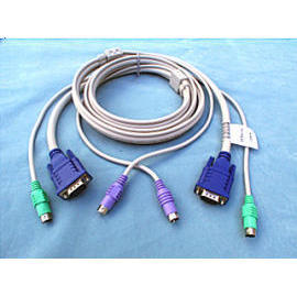 H-DENSITY 15PIN MALE AND MINIDIN 6PIN MALE*2 TO H-DENSITY 15PIN MALE AND MINDIN (H-DENSITY 15PIN MALE AND MINIDIN 6PIN MALE*2 TO H-DENSITY 15PIN MALE AND MINDIN)