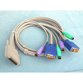 H-Pitch D-SUB 50PIN MALE ZU H-DICHTE 15PIN MALE UND LOCKMINI DIN 6pin male * 2 (H-Pitch D-SUB 50PIN MALE ZU H-DICHTE 15PIN MALE UND LOCKMINI DIN 6pin male * 2)
