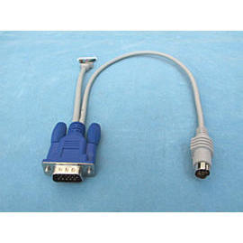 H-DENSITY 15PIN MALE TO MINIDIN 6PIN MALE AND JST 1.0mm PITCH HOUSING 20PIN (H-DENSITY 15PIN MALE TO MINIDIN 6PIN MALE AND JST 1.0mm PITCH HOUSING 20PIN)