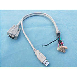 H-DENSITY 15PIN MALE AND USB A TYPE MALE TO SCN 2.5mm PITCH HOUSING 10PIN*2 (H-плотность 15pin Мужчины и USB тип мужчин к ПДЧ 2.5mm PITCH ЖИЛИЩНОГО 10pin * 2)