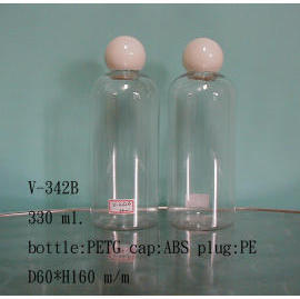 Plastic lotion bottle