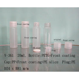 Plastic Lotion Bottle of Frost Coating