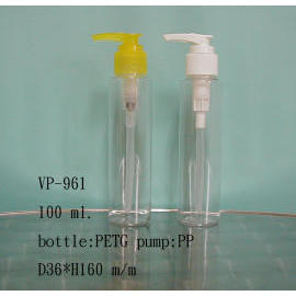 Plastic lotion bottle