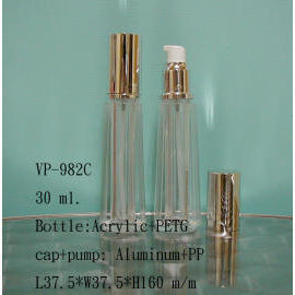 Plastic lotion bottle