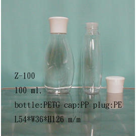 Plastic lotion bottle