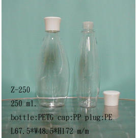 Plastic lotion bottle
