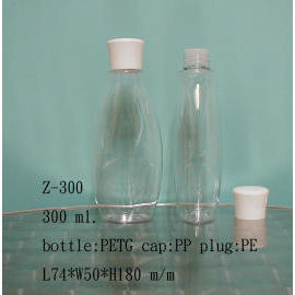 Plastic lotion bottle