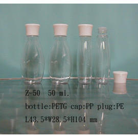 Plastic lotion bottle