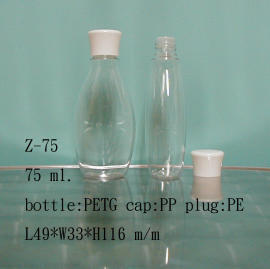 Plastic lotion bottle