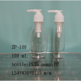 Plastic lotion bottle