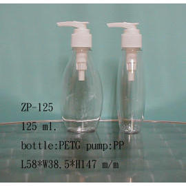 Plastic lotion bottle