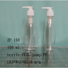 Plastic lotion bottle