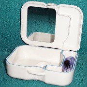 Denture Case with Easy Brush(smaller) (Denture affaire avec Easy Brush (plus petits))