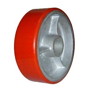 Moldon polyurethane wheels on cast iron centers (Moldon polyurethane wheels on cast iron centers)