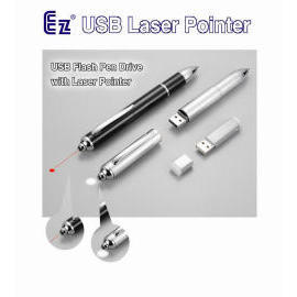 3 in 1 Laser Pointer USB Flash Drvie Ballpoint Pen (3 in 1 Laserpointer / USB-Flash-Drvie Kugelschreiber)