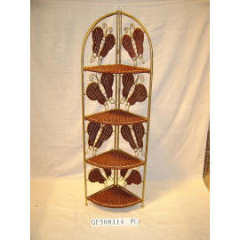 Rattan Corner Flower Stand (Rattan Corner Flower Stand)