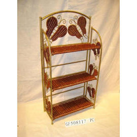 Rattan Flower Rack/Book Shelf