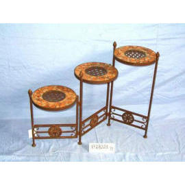 Mosaic Flower Stands, foldable, 3 tops