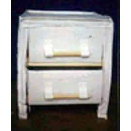 WOODEN CABINET WITH 2 DRAWER