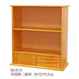 WOODEN RACK WITH 2 DRAWER (WOODEN RACK WITH 2 DRAWER)