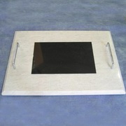 Corner Patterned Marble Cutting Board (Black & White) (Corner Patterned Marble Cutting Board (Noir & Blanc))