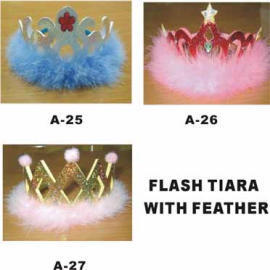 Flash tiara with feather (Tiara Flash avec des plumes)