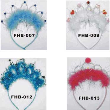 Flash feather tiara headband (Flash tiare de plumes bandeau)
