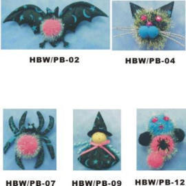 HALLOWEEN IRIDESCENT BROOCH (PINK/BLUE) (HALLOWEEN IRIDESCENT BROOCH (PINK/BLUE))