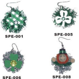 St. Patrick`s Day flashing earring (St. Patrick`s Day flashing earring)