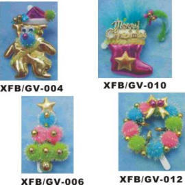 CHRISTMAS FLASHING BROOCH (GOLD/VARIOUS)