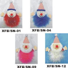 Flashing Snow man & Santa Claus brooch (Flashing Snow man & Santa Claus brooch)