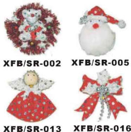 Christmas flash sequins brooch (Рождественские Flash блестками брошь)