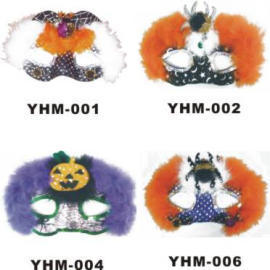 HALLOWEEN FEATHER MASK (HALLOWEEN MASQUE DE PLUMES)